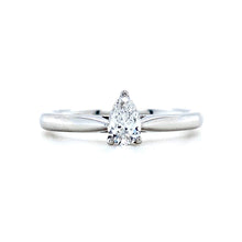 Load image into Gallery viewer, Platinum,0.30ct Pear-Shaped Diamond Ring
