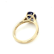 Load image into Gallery viewer, 18ct Yellow Gold, 2.45ct Bi-colour Tanzanite &amp; Diamond Ring
