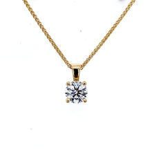 Load image into Gallery viewer, 18ct Yellow Gold, 0.80ct, G/Si1 Diamond Pendant
