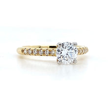 Load image into Gallery viewer, 18ct Yellow Gold &amp; Platinum, 0.70ct D VS1 Diamond Ring
