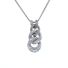 Load image into Gallery viewer, 18ct White Gold, 1.10tcw Diamond Interlocking Pendant
