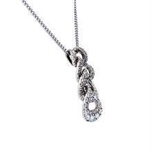 Load image into Gallery viewer, 18ct White Gold, 1.10tcw Diamond Interlocking Pendant
