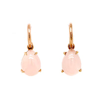 Load image into Gallery viewer, 18ct Red Gold, Rose Quartz Earrings
