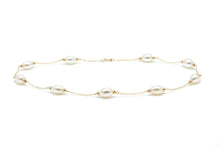 Load image into Gallery viewer, 9ct Yellow Gold, Freshwater White Pearl &amp; Chain Necklace
