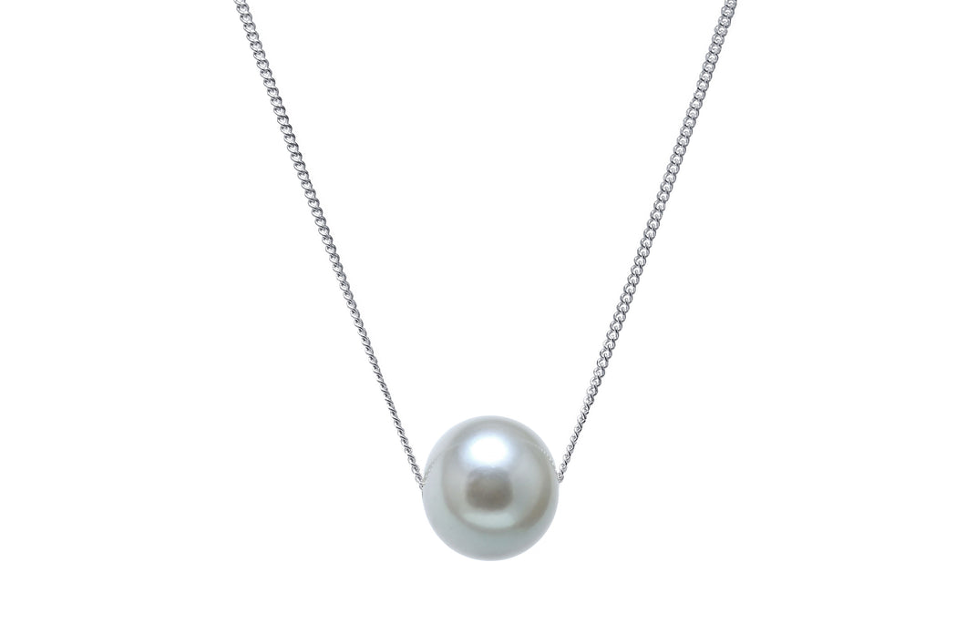 Sterling Silver, Grey Pearl Pendant