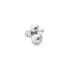 Load image into Gallery viewer, Moonlight Grapes Stud Earrings, Silver &amp; 0.07ct Diamond
