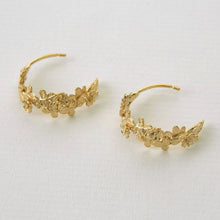 Load image into Gallery viewer, Wildrose Wide Hoop Earrings, Red Gold
