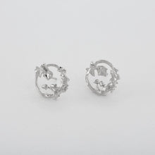 Load image into Gallery viewer, Woodland Loop Stud Earrings, Silver
