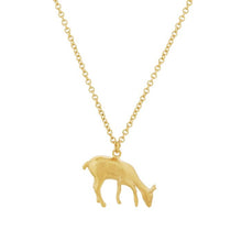 Load image into Gallery viewer, Grazing Doe Necklace, Gold
