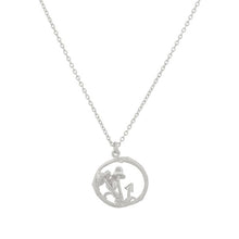 Load image into Gallery viewer, Mushroom Patch Loop Necklace, Silver
