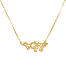 Load image into Gallery viewer, Scampering Squirrel Inline Branch Necklace, Gold
