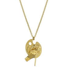 Load image into Gallery viewer, Artist&#39;s Palette Necklace, Gold
