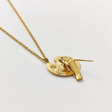 Load image into Gallery viewer, Artist&#39;s Palette Necklace, Gold
