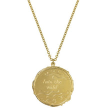 Load image into Gallery viewer, Wild Swimming Medallion Necklace, Gold
