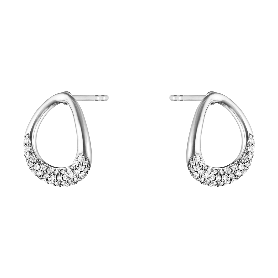 Offspring Studs, Diamond Pavé & Silver