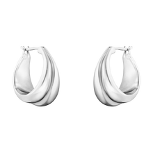 Load image into Gallery viewer, Curve Earrings Silver, Medium
