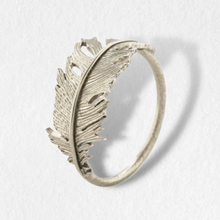 Load image into Gallery viewer, Wrapped Feather Ring, Silver
