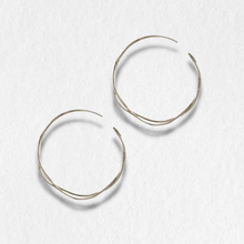 Load image into Gallery viewer, Fine Twist Hoop Earrings, Silver
