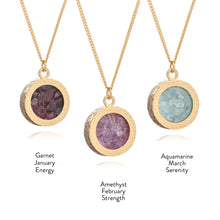 Load image into Gallery viewer, Classic Birthstone Amulet Necklace, Gold
