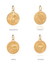 Load image into Gallery viewer, Zodiac Art Coin Necklace, Gold
