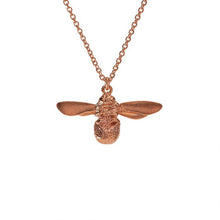 Load image into Gallery viewer, Baby Bee Necklace, Red Gold
