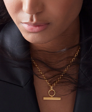 Load image into Gallery viewer, Chunky T-Bar Necklace, Gold
