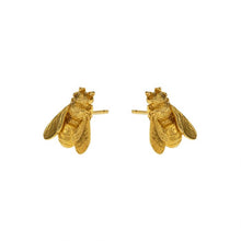 Load image into Gallery viewer, Large Honey Bee Studs, Gold
