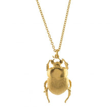 Load image into Gallery viewer, Dor Beetle Necklace, Gold
