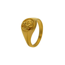 Load image into Gallery viewer, Honey Bee Signet Ring, Gold
