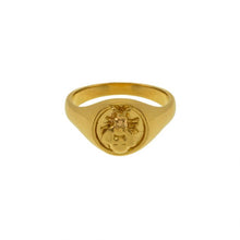 Load image into Gallery viewer, Honey Bee Signet Ring, Gold
