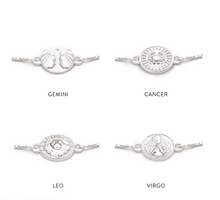 Load image into Gallery viewer, Zodiac Mini Art Coin Bracelet,  Silver
