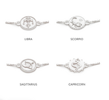 Load image into Gallery viewer, Zodiac Mini Art Coin Bracelet,  Silver
