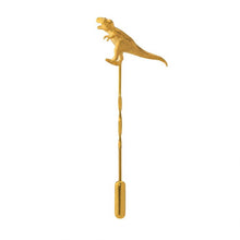 Load image into Gallery viewer, T-Rex Tie Pin, Gold
