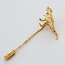 Load image into Gallery viewer, T-Rex Tie Pin, Gold
