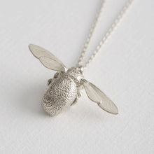 Load image into Gallery viewer, Bumblebee Necklace, Silver
