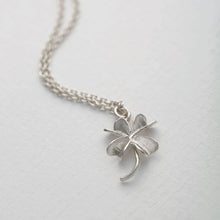 Load image into Gallery viewer, Lucky Clover Necklace, Silver
