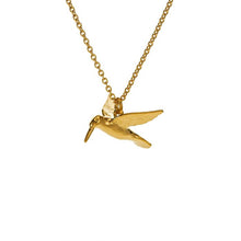 Load image into Gallery viewer, Hummingbird necklace, Gold
