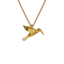 Load image into Gallery viewer, Hummingbird necklace, Gold
