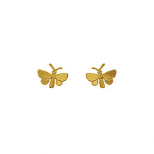 Load image into Gallery viewer, Tiny Butterfly Stud Earrings, Gold
