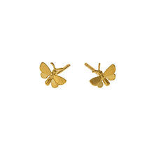 Load image into Gallery viewer, Tiny Butterfly Stud Earrings, Gold
