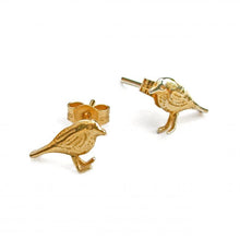 Load image into Gallery viewer, Little Robin Stud Earrings, Gold
