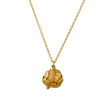 Load image into Gallery viewer, Artichoke Necklace with Engraved Heart, Gold
